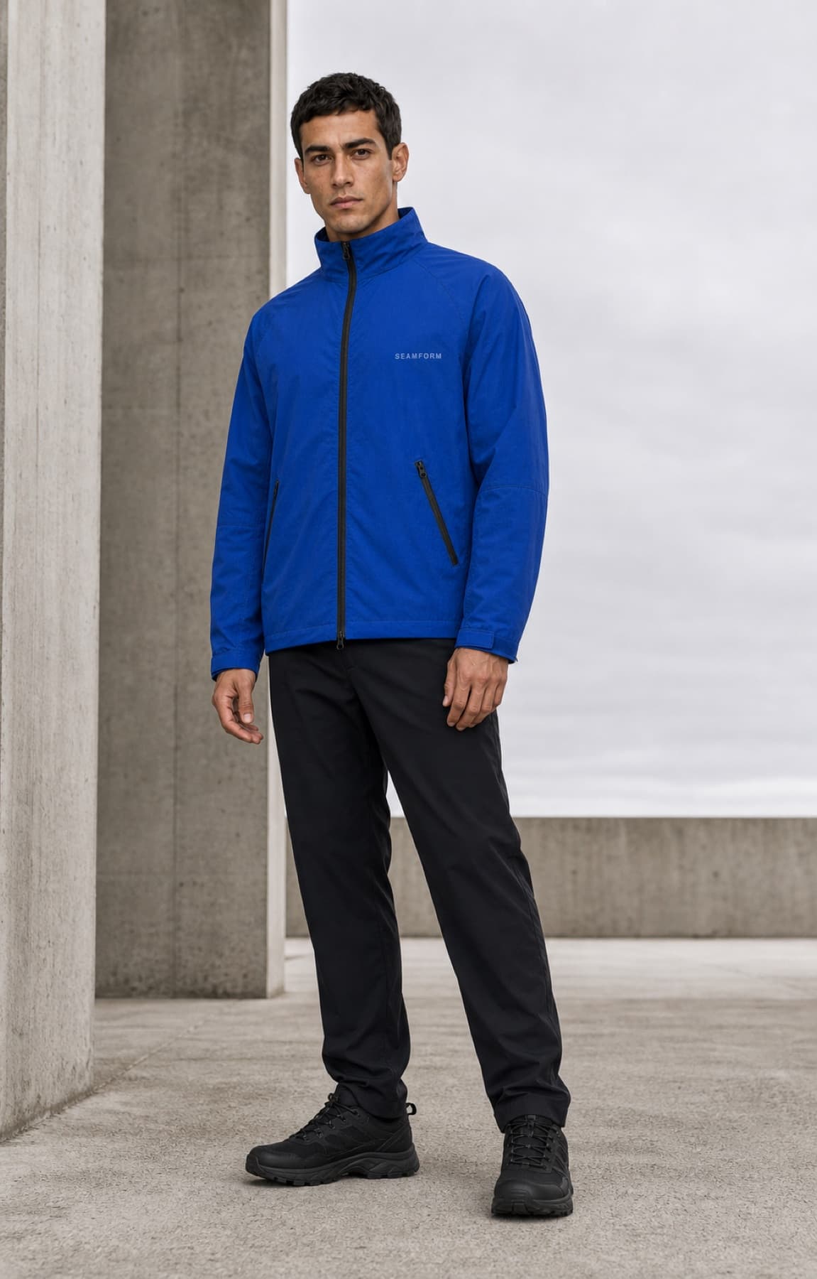 Seamform shell worn in a coastal landscape