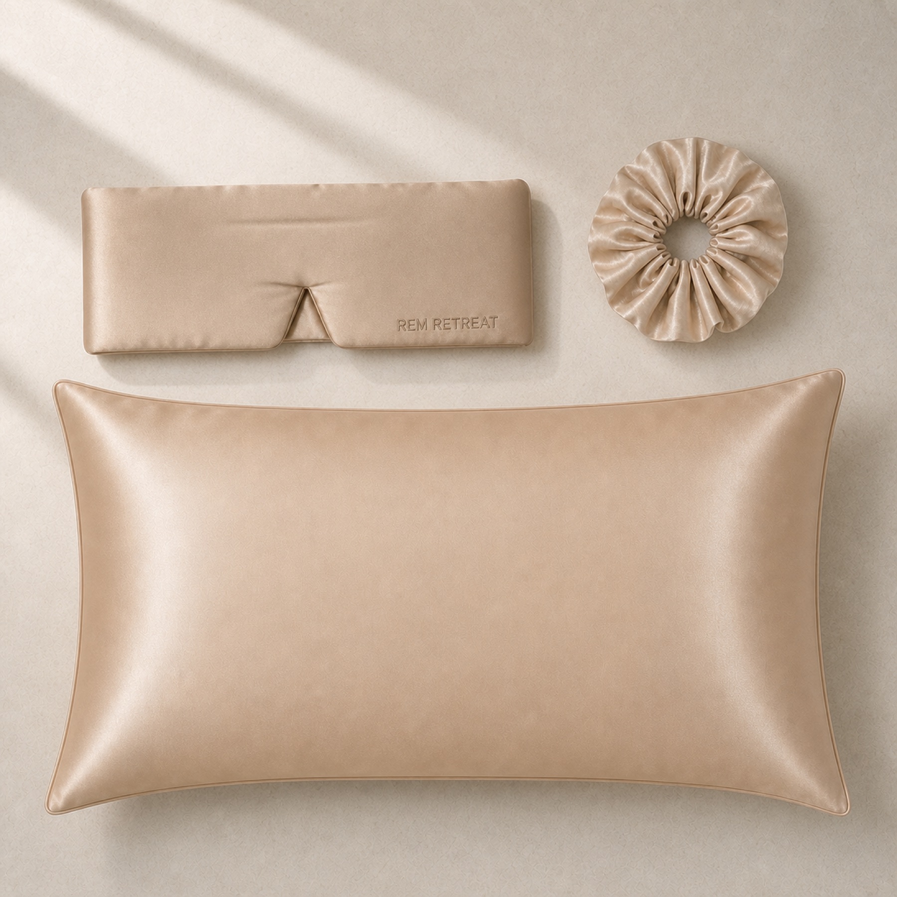 Complete champagne REM Retreat sleep set
